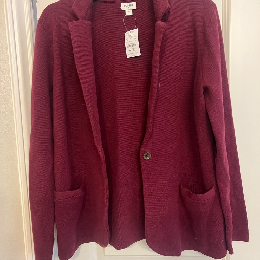J. Crew Women's Deep Red Blazer